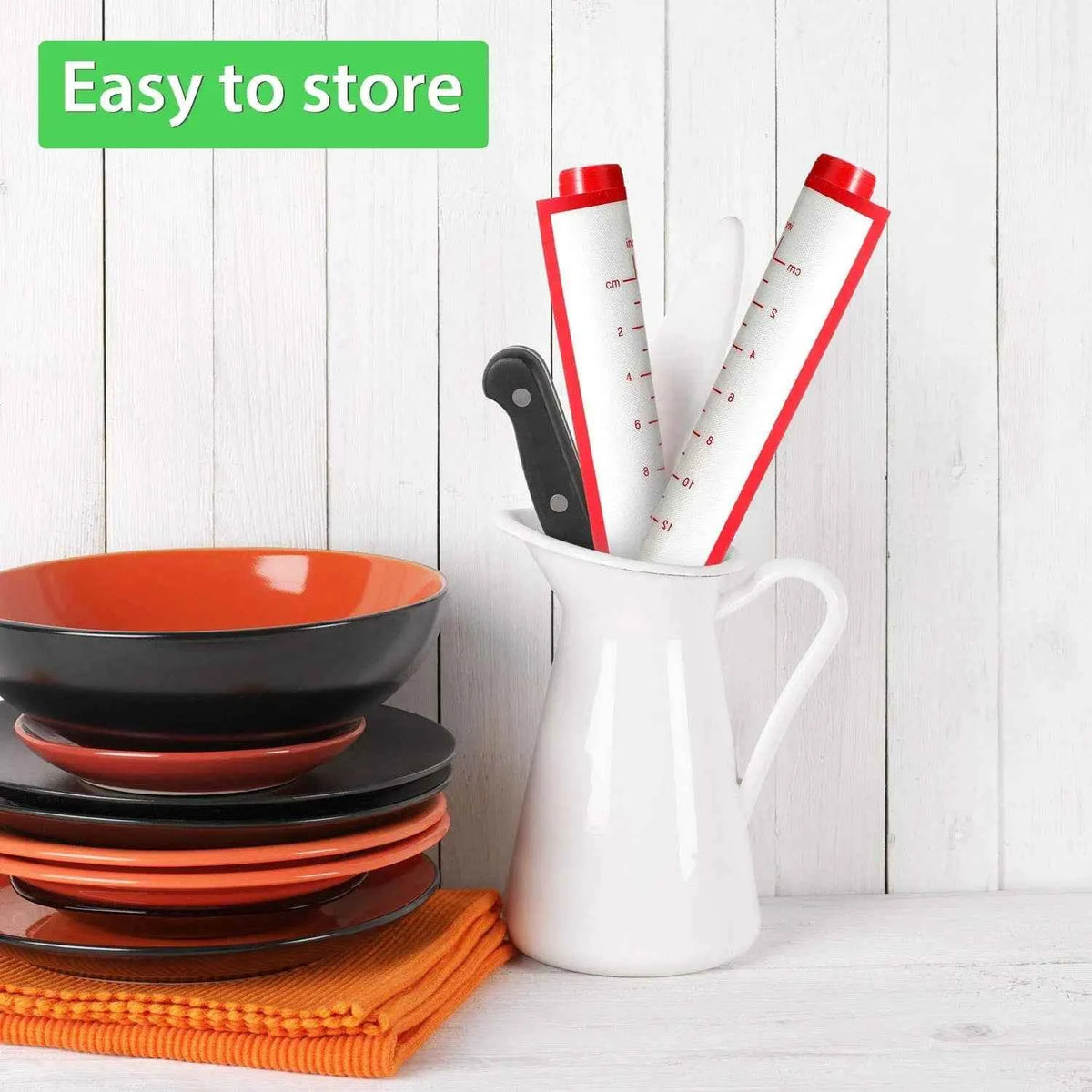 Large Silicone Baking Mat & Pastry Rolling Pad