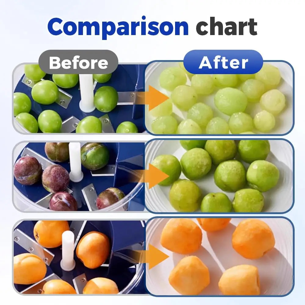 Upgrade 2-in-1 Electric Garlic & Fruit Peeler - Effortless Peeling in 20 Seconds,Easy to Clean, Remover Tool for Kitchen