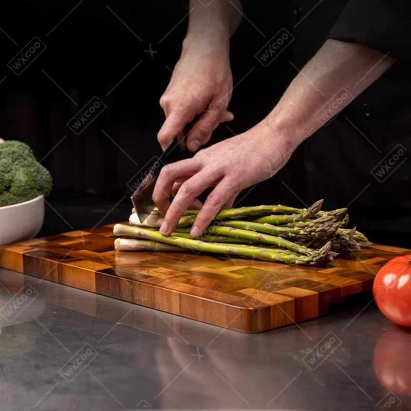 WXCOO Cutting Board Kitchen Tools Wood Double-sided Kitchen Chopping Boards Vegetable Cutting Board for Fruit Vegetables Home