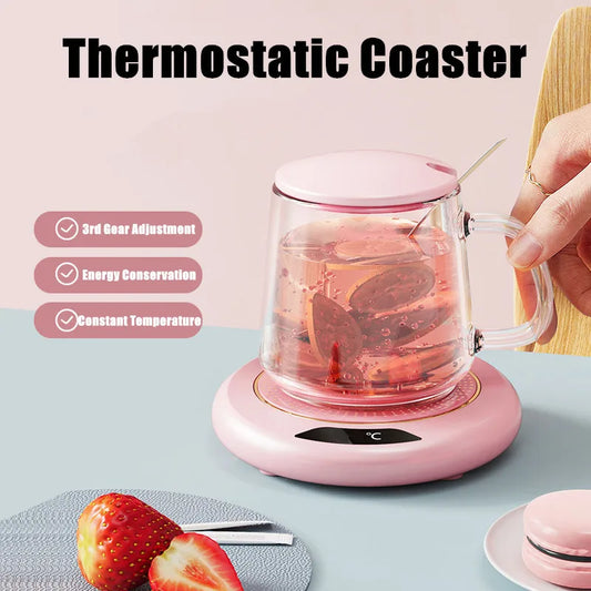 USB Thermostatic Heating Coaster – Smart Mug Warmer