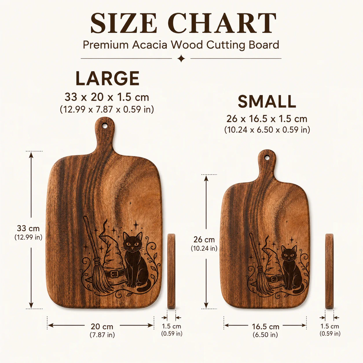 Wooden Carved Halloween Cutting Board