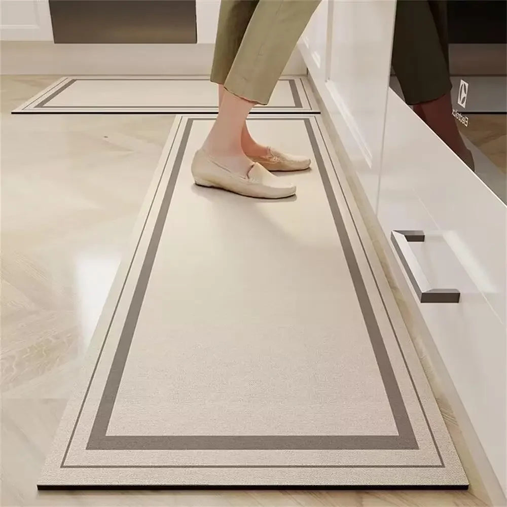 Kitchen Floor Mat Bedroom Living Room Long Bedside Area Rug Hallway Soft Washable Carpet Anti Slip Bathroom Entrance Doormat