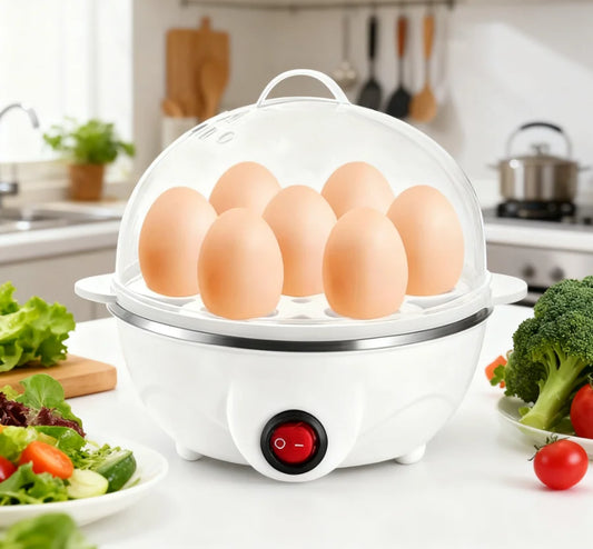 Mini Egg Cooker for 1 Person – Automatic Power-Off Steamed & Boiled Egg Maker