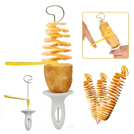 Spiral Potato Tower Cutter – Whirlwind Vegetable Slicer & Twister
