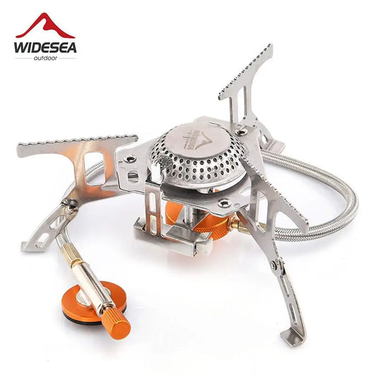 Widesea Outdoor Camping Gas Stove – Strong Fire Tourist Burner & Survival Cooker