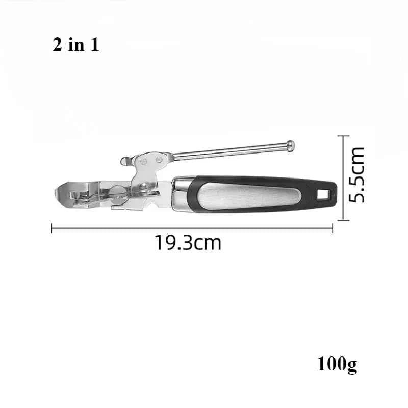 Multifunctional Can & Bottle Opener – Stainless Steel