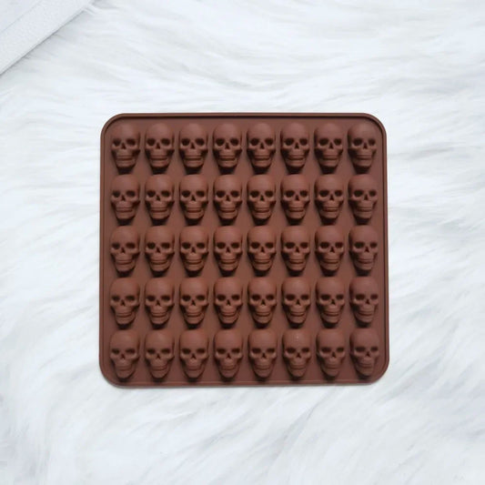 40-Hole Skull Silicone Ice Cube Mold