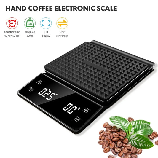 Coffee Scale with Timer – 3kg / 0.1g High-Precision