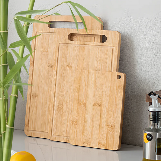 Thickened Bamboo Cutting Board – Wooden Chopping Panel for Meat, Fruit & Vegetables