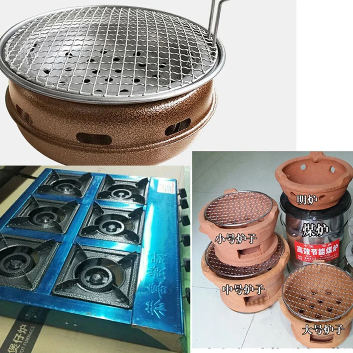 34 Sizes 10-60cm Diameter Round 304 Stainless Steel BBQ Grills Net Meshes Korean Barbecue Non-stick Wire Net bbq Grill Mesh Rack