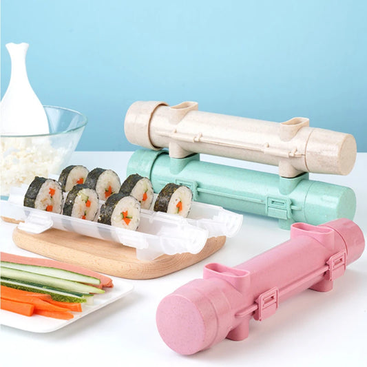 Quick Sushi Maker – DIY Rice Roll Mold with Meat & Vegetable Roller