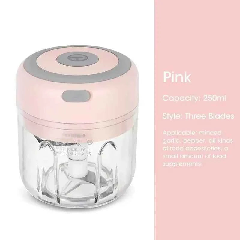 USB Electric Mini Food Chopper – Portable Garlic & Veg Mincer