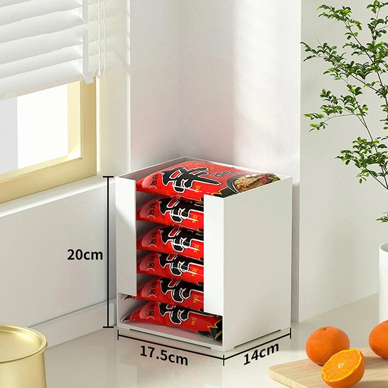 Korea Ramen Storage Box Kitchen Instant Noodle Cup Tissue Storage Bins Facial Mask Storage Box Multi-function Tabletop Organizer
