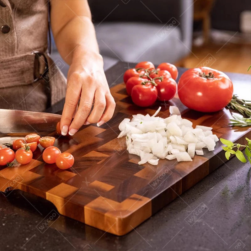 WXCOO Cutting Board Kitchen Tools Wood Double-sided Kitchen Chopping Boards Vegetable Cutting Board for Fruit Vegetables Home