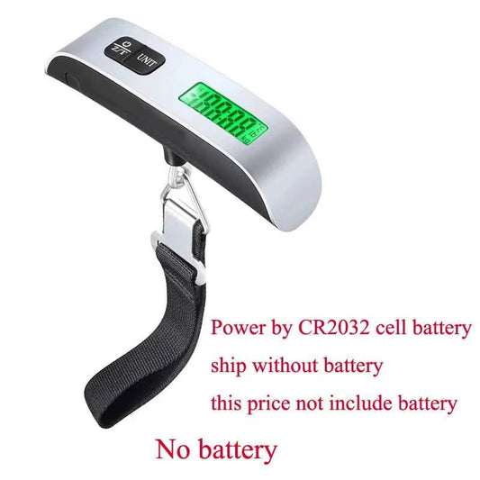 50kg Digital Hanging Luggage Scale – Travel Baggage Weigher