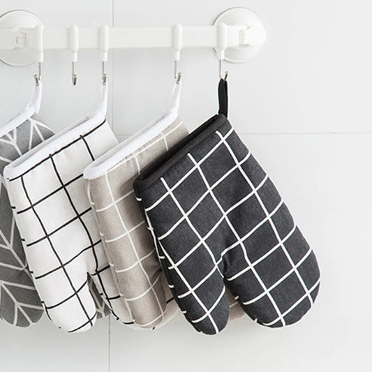 2pcs Kitchen Baking Gloves Microwave Oven Gloves High Temperature Resistant And Insulated Gloves Oven Gloves Heat-Resistant Glo