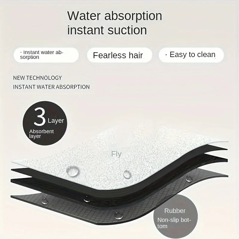 Solid color diatom mud kitchen long strip carpet home non-slip foot mat restaurant absorbent mat bathroom mat door mat