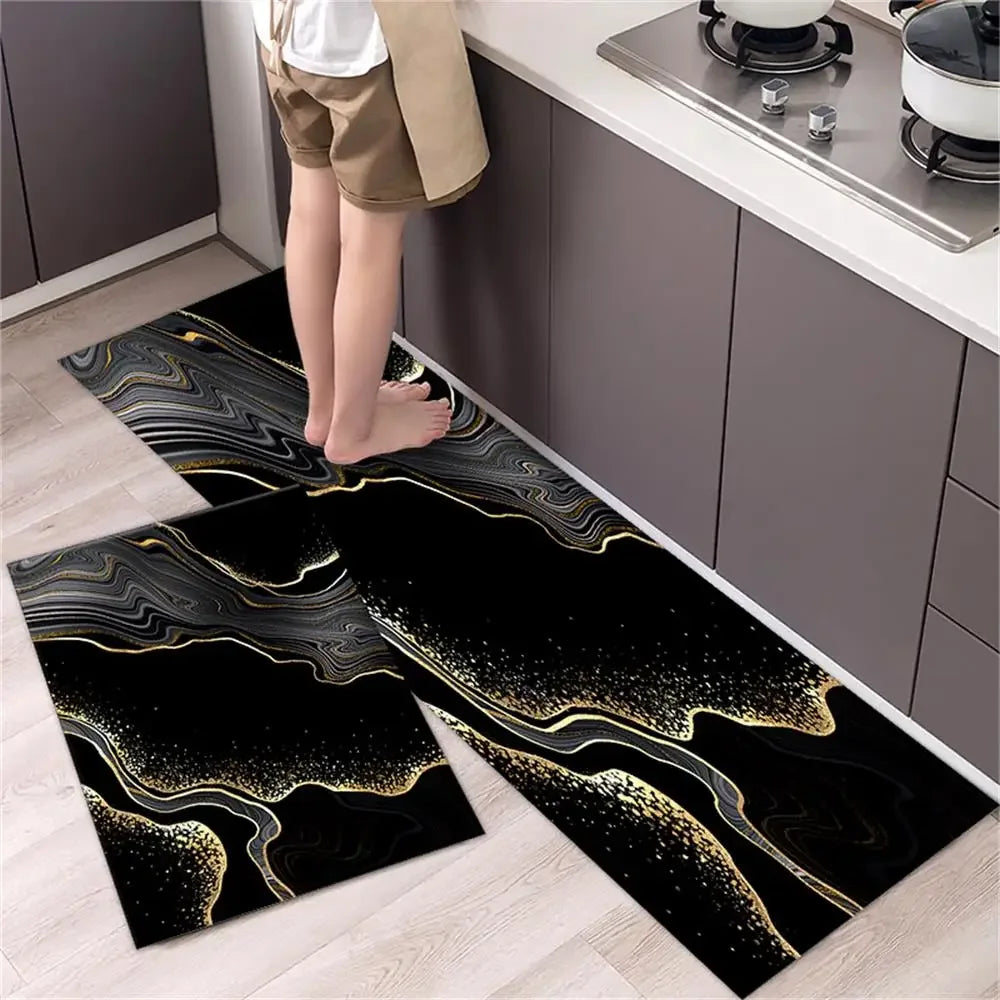 Kitchen Floor Mat Bedroom Living Room Long Bedside Area Rug Hallway Soft Washable Carpet Anti Slip Bathroom Entrance Doormat