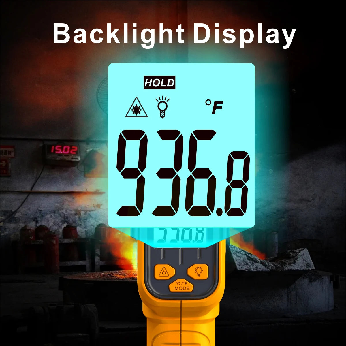 Infrared Thermometer Non-Contact Food Thermometer Gun Household Temperature Thermometer Digital for Kitchen Cooking Tools 530℃