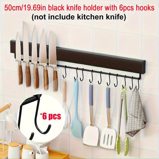 Magnetic Stainless Steel Knife Holder – Wall-Mounted Knife Block