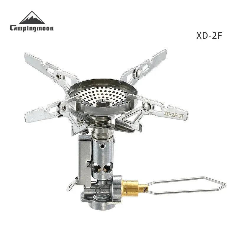 CAMPINGMOON XD-2F Portable High-Power Windproof Integrated Gas Stove – Outdoor Hiking Field Cooker