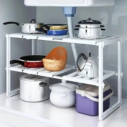 Stackable Kitchen Cabinet Organizer Shelves – Pantry & Counter Storage