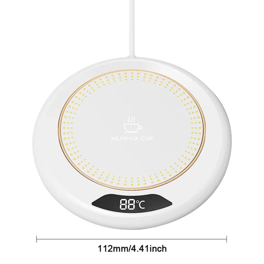 USB Coffee Mug Warmer with 3 Temperature Settings – Thermostatic Heating Coaster