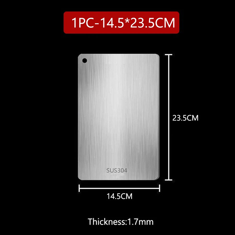 WXCOO Stainless Steel Cutting Board for Kitchen Chopping Board for Meat Kneading Dough Board for Fruit Vegetables Baby Food