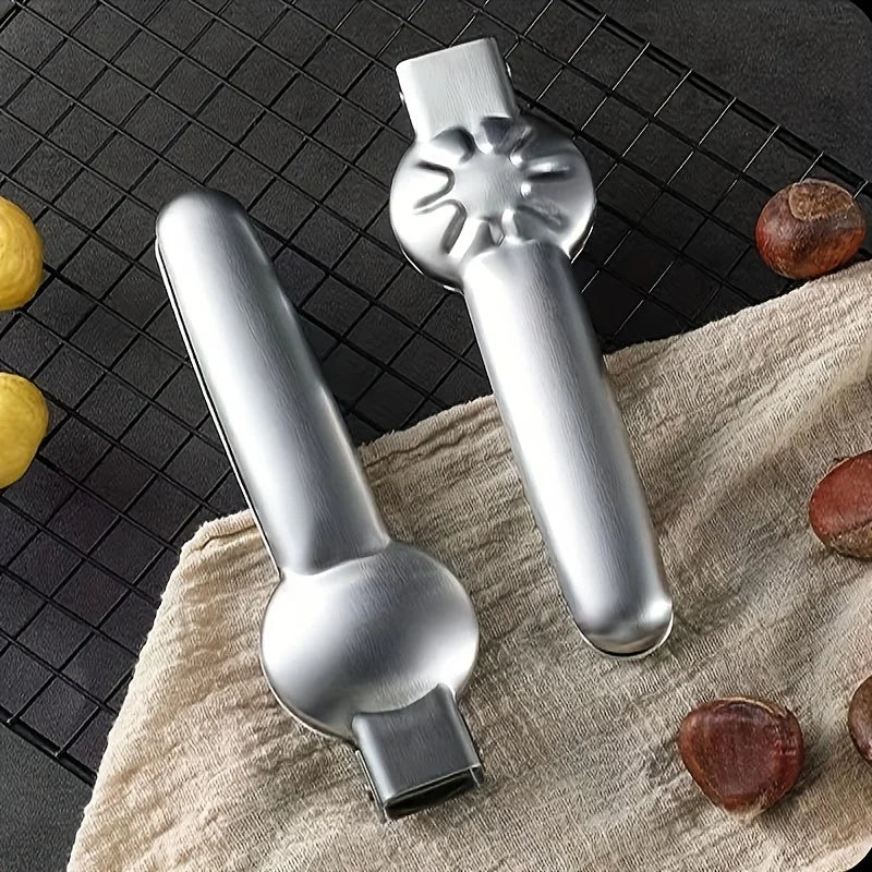 2-in-1 Chestnut Opener & Walnut Nut Cracker – Chestnut Clip & Pliers