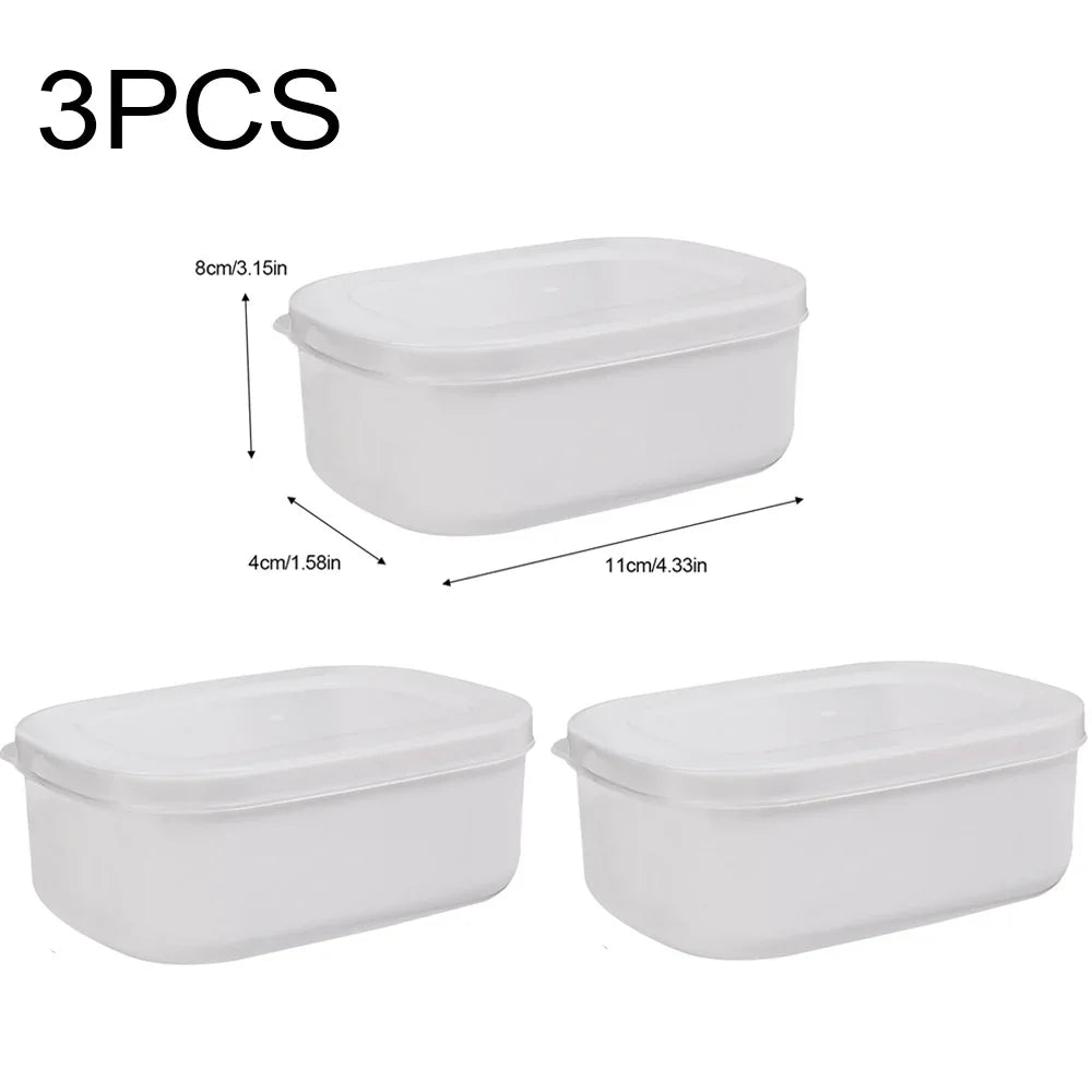 Food Sealed Crisper Refrigerator Food Vegetable Fruit Storage Container Rice Packaging Box Thermostability Kitchen Storage Boxes