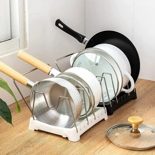 Expandable Stainless Steel Kitchen Cabinet Organizer – Adjustable Multi-Layer Storage Rack