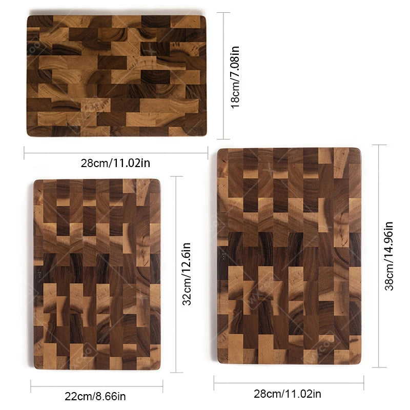 WXCOO Cutting Board Kitchen Tools Wood Double-sided Kitchen Chopping Boards Vegetable Cutting Board for Fruit Vegetables Home