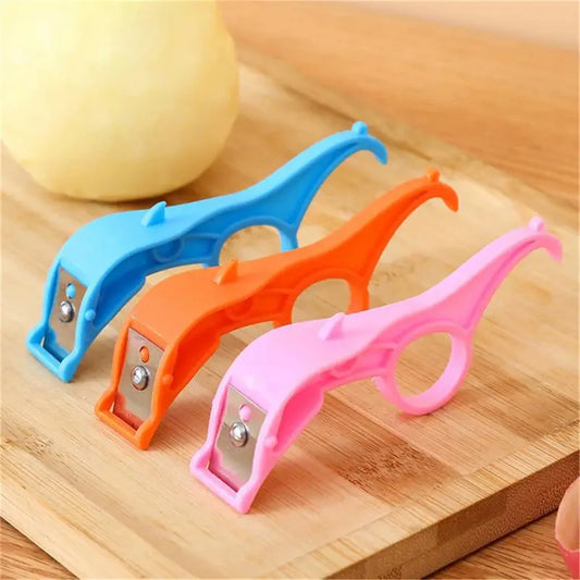 Portable Stainless Steel Fruit & Vegetable Peeler – Manual Peeling Tool for Apple, Orange, Kiwi & Potato