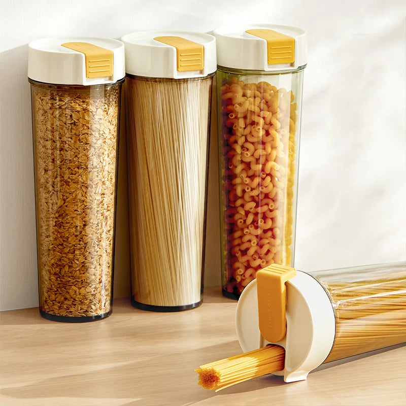 Kitchen Noodle Spaghetti Container Sealed Pasta Storage Box Quantitative 120g Food Keep Fresh Box Refrigerator Organizer
