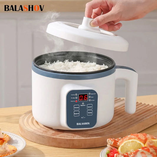 1.7L Electric Rice Cooker – Non-Stick Smart Multi-Cooker & Steamer (Single/Double Layer)