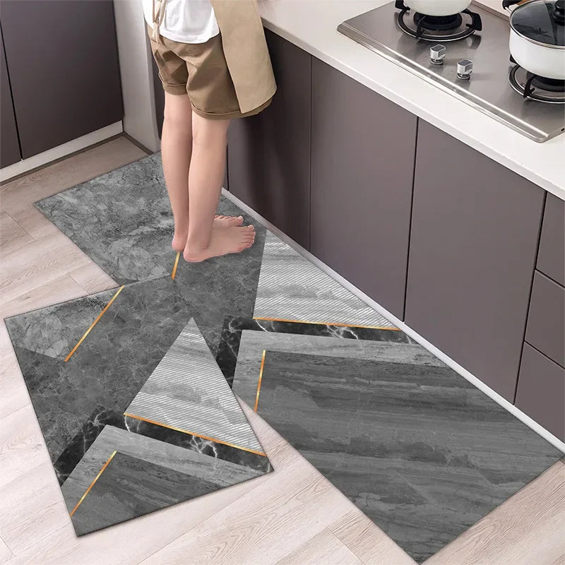 Kitchen Floor Mat Bedroom Living Room Long Bedside Area Rug Hallway Soft Washable Carpet Anti Slip Bathroom Entrance Doormat