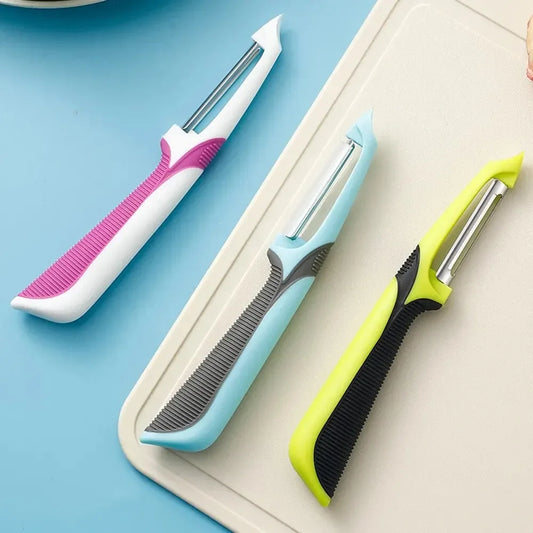 Stainless Steel Multi-Functional Vegetable & Fruit Peeler – Fast Manual Kitchen Tool