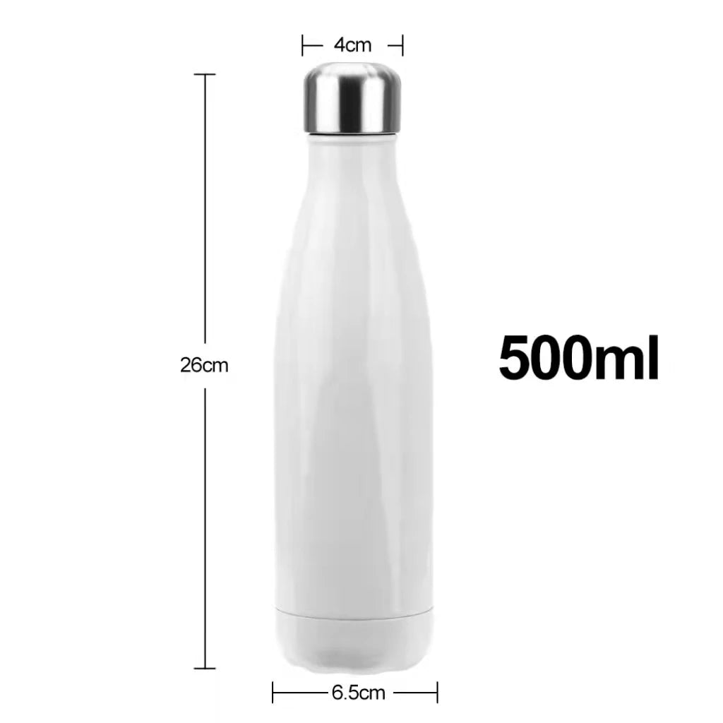 500ml Stainless Steel Water Bottle Cola Water Beer Thermos Double-Wall Insulated Vacuum Flask BPA Free Thermos for Sport Bottles
