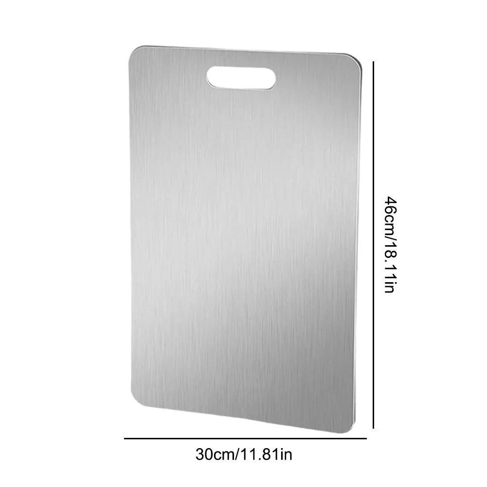 Thickened Double-Sided Stainless Steel Cutting Board - Kitchenley