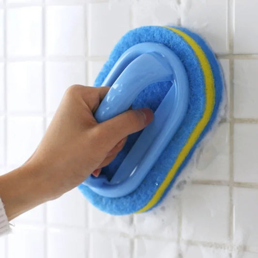 Household Cleaning Brush with Handle – Dish, Bathroom & Kitchen Tub Scrubber