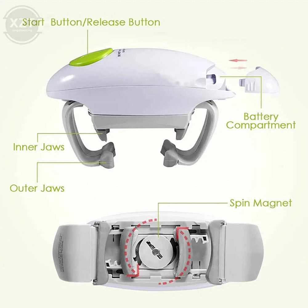 Battery Electric Can Opener – Automatic, No Sharp Edges