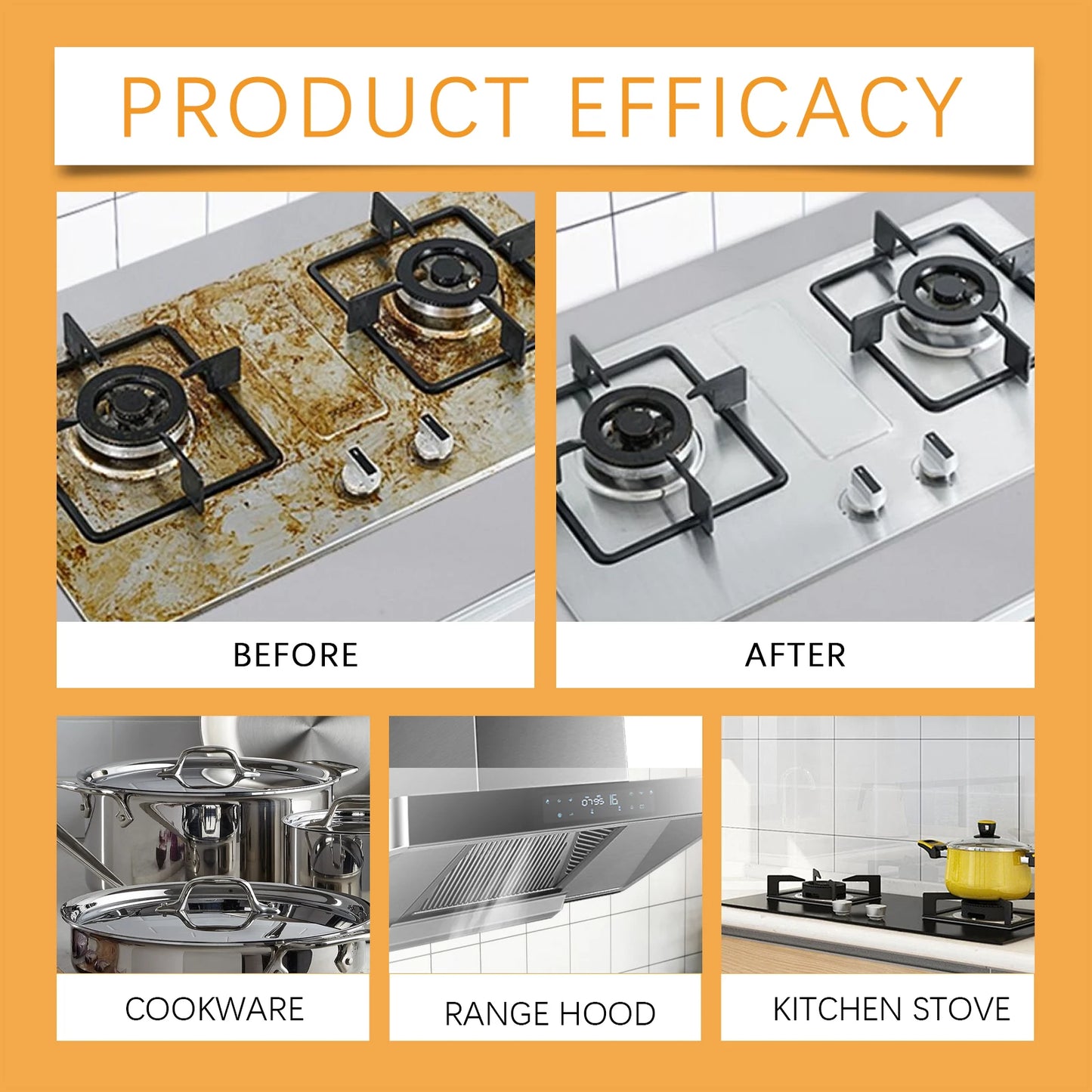 Kitchen Foam Heavy Oil Stain Cleaner Powerful Stain Remover Lemon Light Fragrance Ovens Home Cooktop Kitchenware Cleaning Bubble