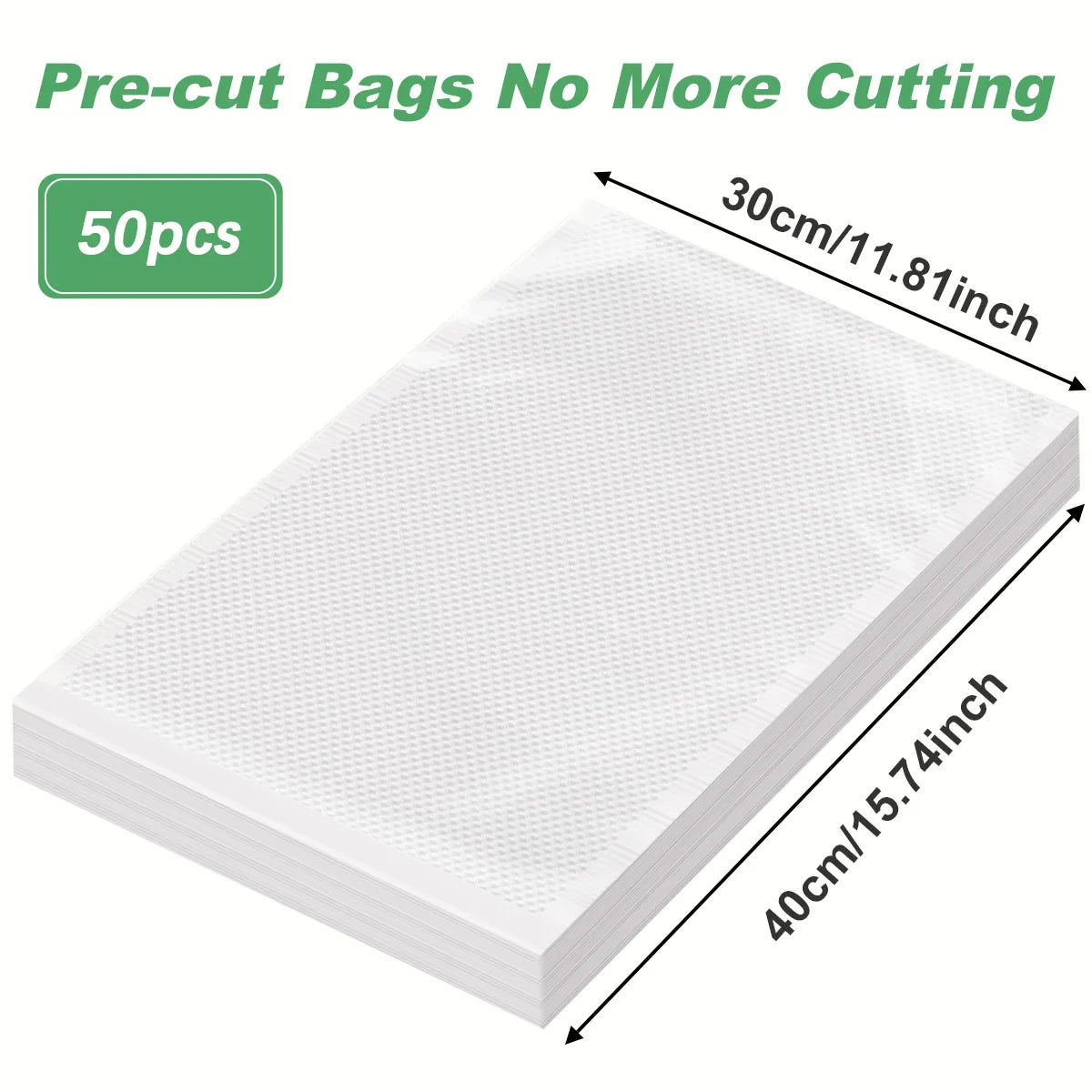 BPA-Free Vacuum Sealer Food Storage Bags – 50 Pcs for Vacuum Packing Machine