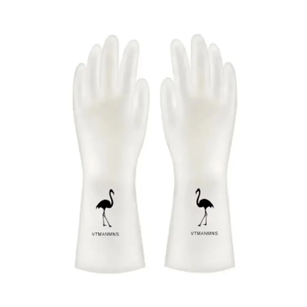 Dishwashing GlovesReusable Latex Cleaning Gloves for Housework Kitchen Bathroom Durable Clean Wear-Resistant Waterproof Gloves R