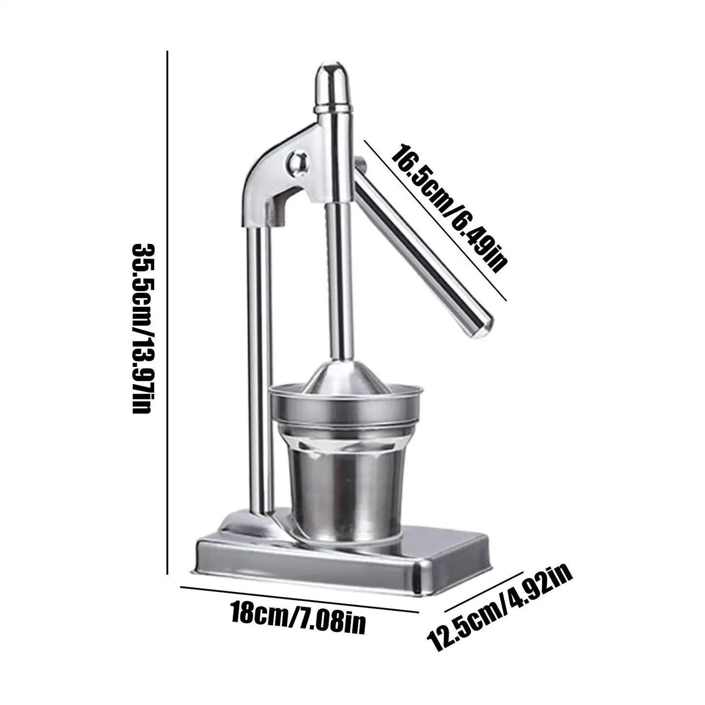 Stainless Steel Handheld Manual Citrus Juicer – Orange & Fruit Juice Squeezer Extractor