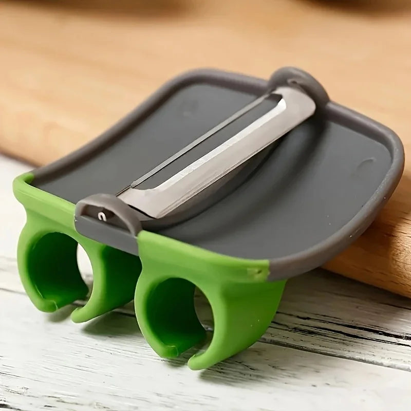 1 Easy and Convenient Black Green Peeler, Sharp Blade, Non Slip Grip, Suitable for Kitchen and Camping
