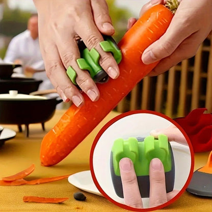 1 Easy and Convenient Black Green Peeler, Sharp Blade, Non Slip Grip, Suitable for Kitchen and Camping