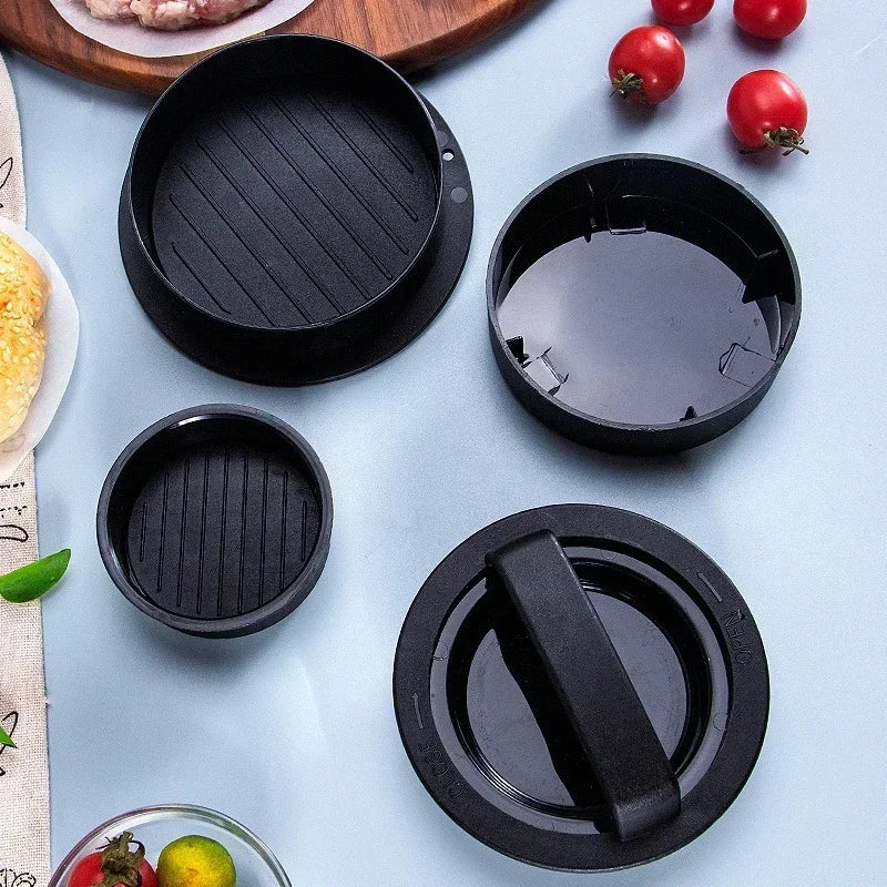 Hamburger Meat Press Maker ABS Round Shape Non-Stick Stuffed Burger Patties Beef Grill Pie Press Mould Maker Kitchen Accessories