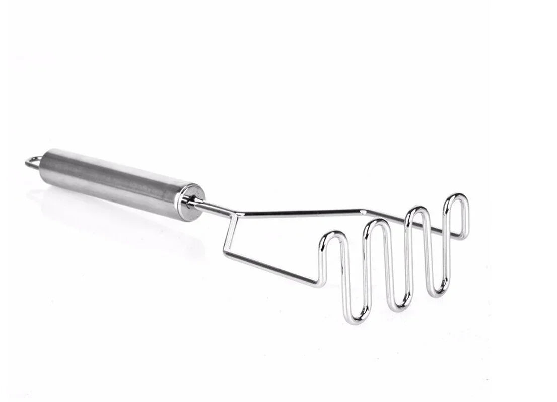 1pcs stainless steel kitchen gadget potato masher press cooking tool mashed potatoes wavy pressure Kitchen accessories