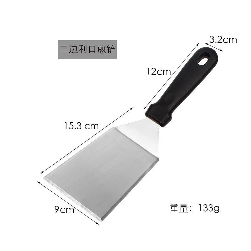 Kitchenley Wooden Handle Grill Spatula with Blade – Square Head Pizza Shovel, Pancake Turner & BBQ Steak Spatula